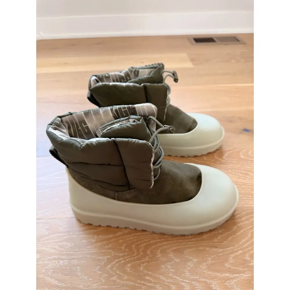 UGG Classic Maxi Toggle Womens Burnt Olive Waterproof Puffer Snow Boots Sz 10